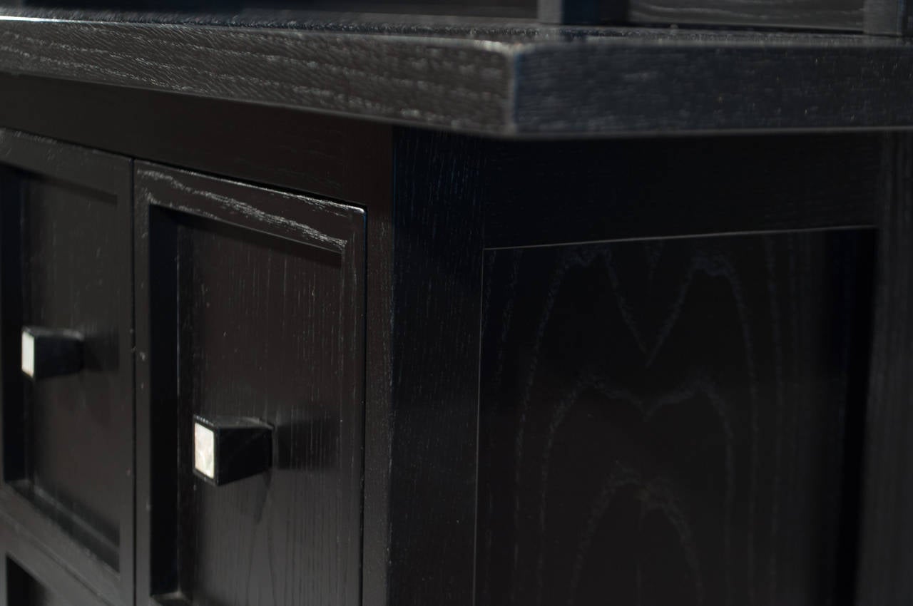 Charles Rennie Mackintosh sideboard, produced by Cassina. The piece was produced post-humously in the limited release Maestri collection. The Sideboard is part of a series designed by Mackintosh in 1918, supposedly for the country home of W.J.