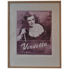 Ann Chernow "Vendetta" Etching, Aquatint, and Photogravure