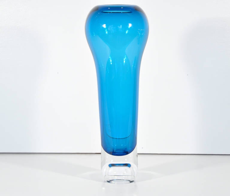 20th Century Buxton Kutch Tall Glass Vase