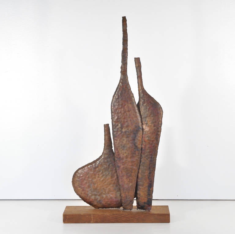Marcello Fantoni Brutalist Coopper Sculpture