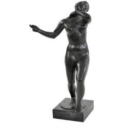 A. Lange Bronze Dancer Sculpture