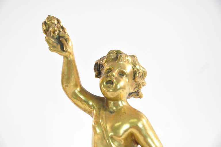 French 19th Century Bronze Cherub Band after Claude Michel Clodion For Sale