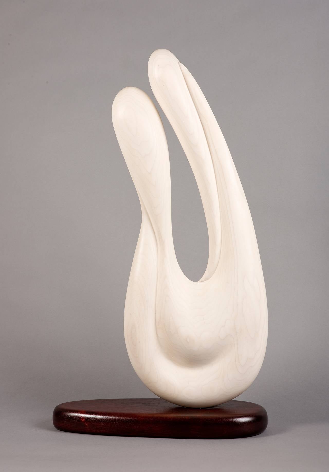 Circa 2005, this wood sculpture by Betty Scarpino demonstrates her extraordinary acumen as both a woodworker and artist. 

Contemporary artist, sculptor and woodturner Betty Scarpino is recognized as one of the masters of the genre. Her work is