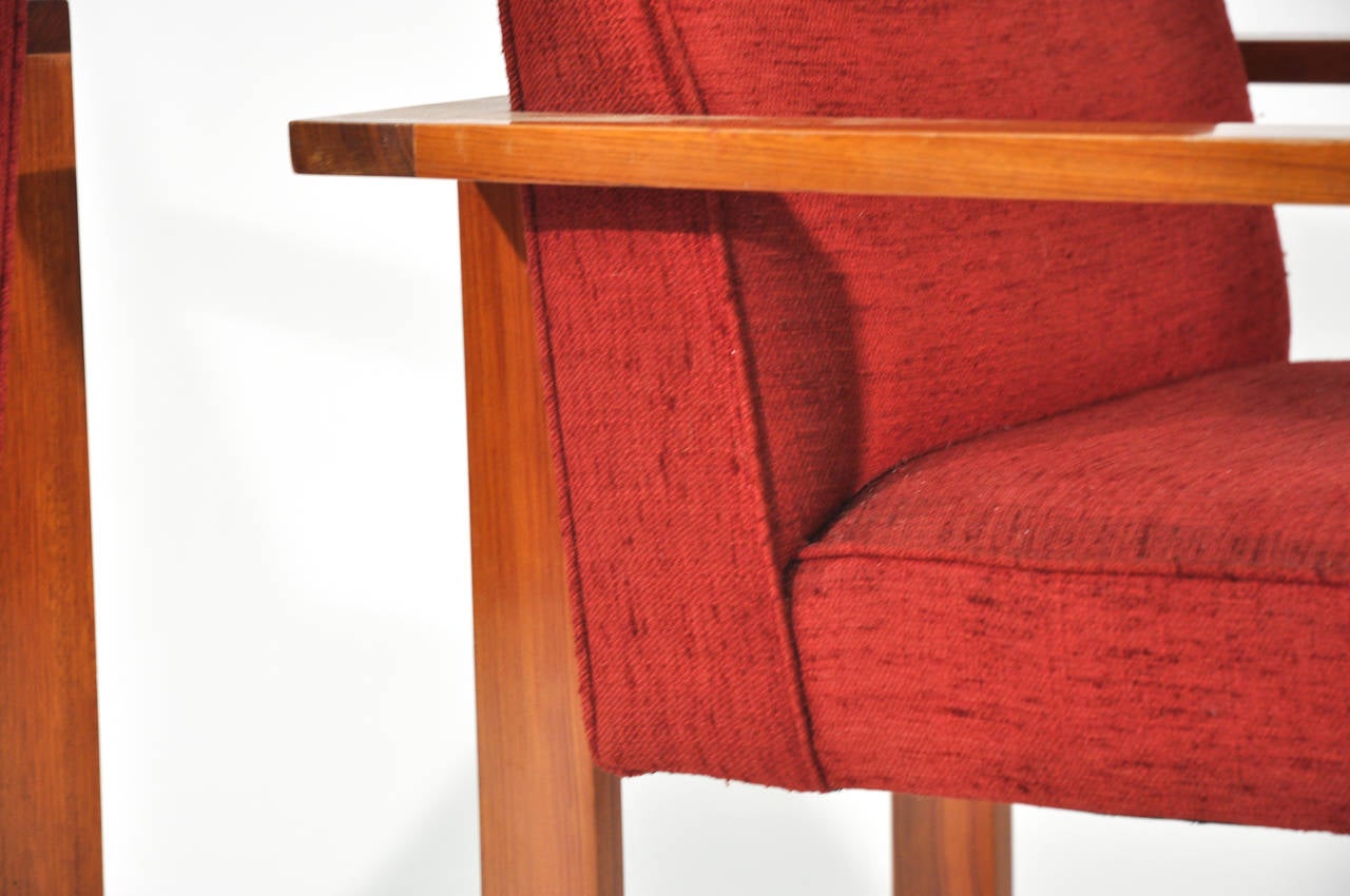 Mid-Century Modern Rare Vladimir Kagan Cubist Dining Chair Set For Sale
