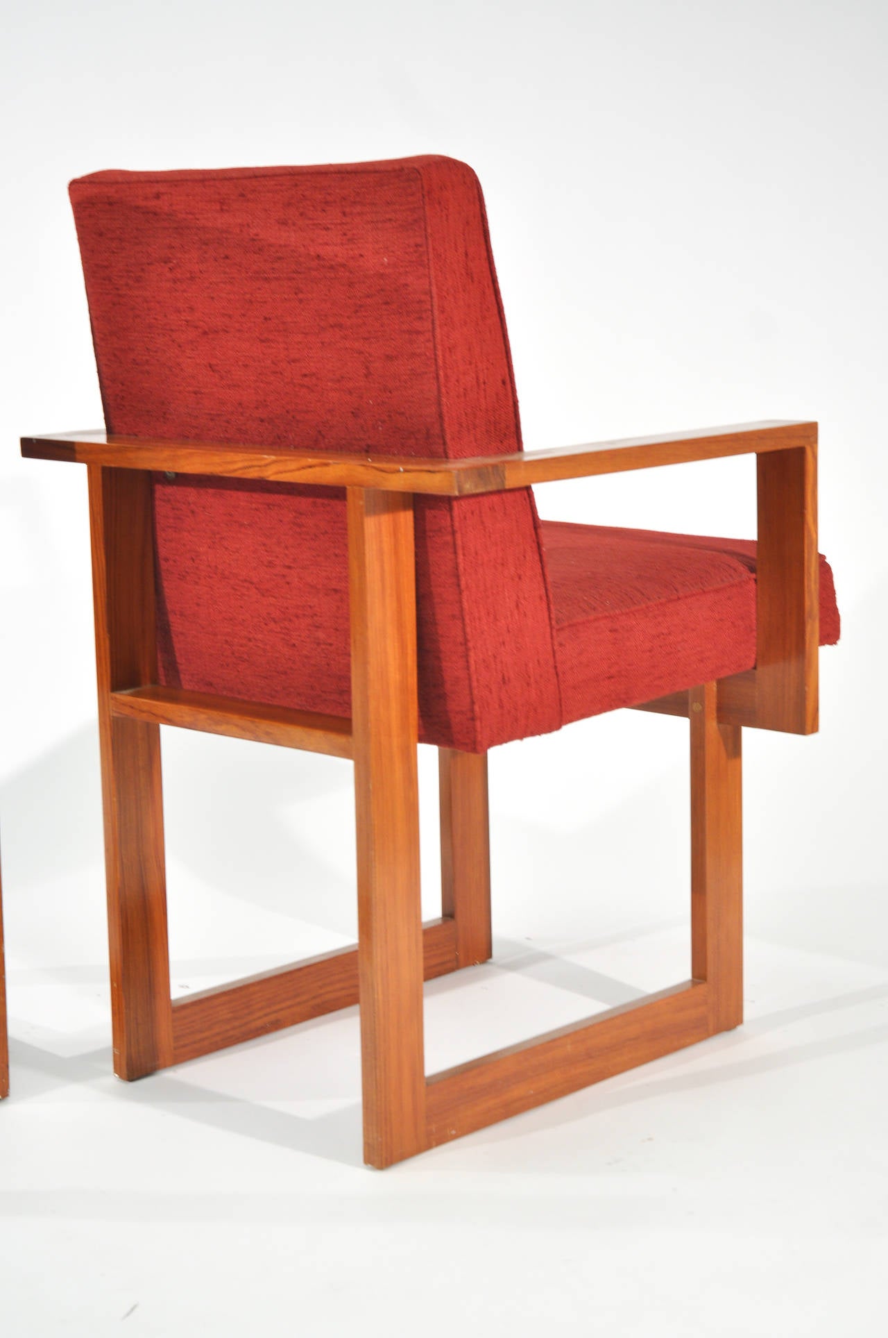 20th Century Rare Vladimir Kagan Cubist Dining Chair Set For Sale