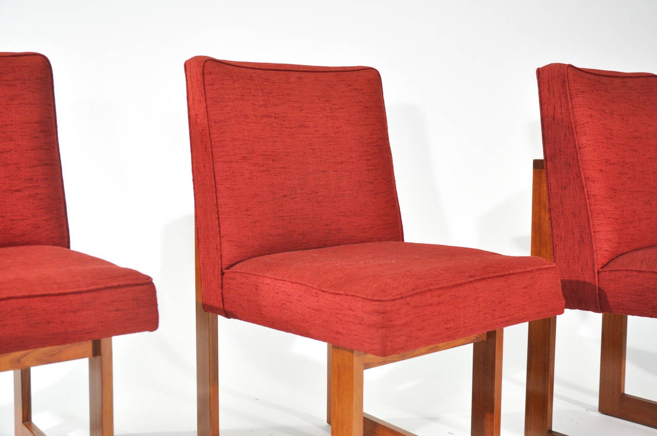 Rare Vladimir Kagan Cubist Dining Chair Set For Sale 2