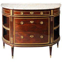 Exceptional Demilune Commode Attributed to Riesener