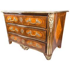 Antique Regency Commode Dauphinoise Attributed to Thomas Hache