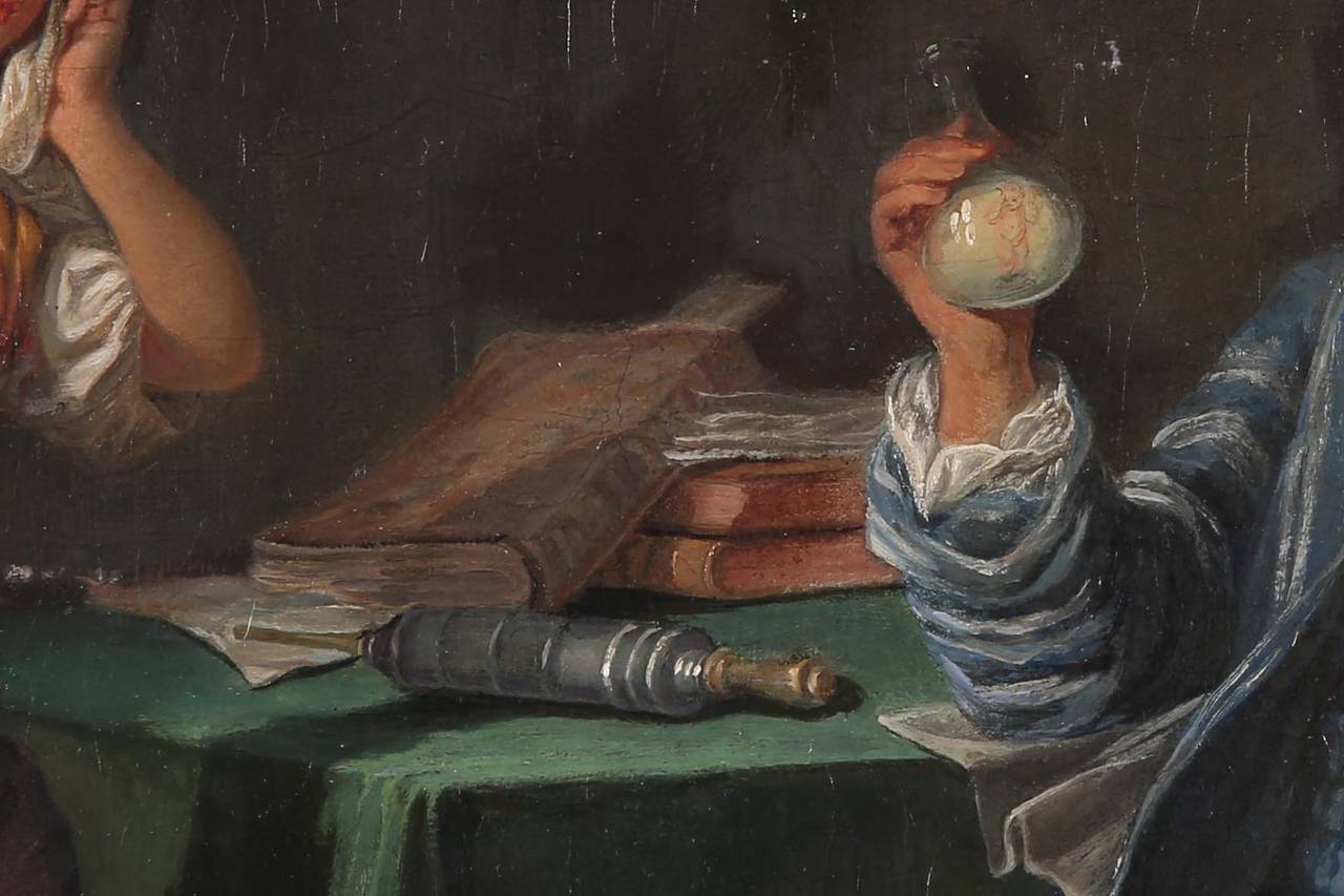18th Century Joseph Balsamo, Comte De Cagliostro Painting by Pierre Alexandre Wille For Sale
