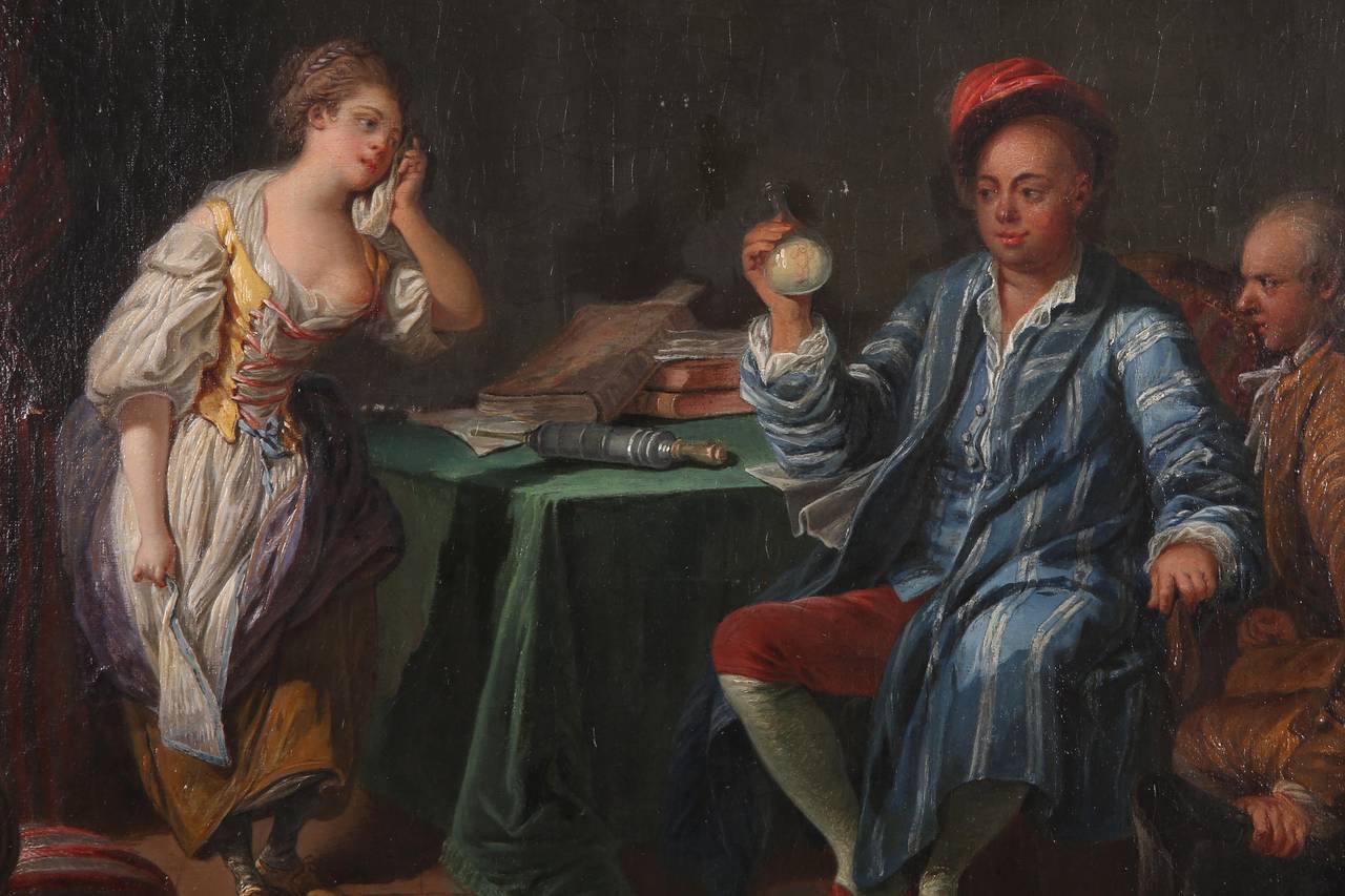 Joseph Balsamo, Comte De Cagliostro Painting by Pierre Alexandre Wille For Sale 3