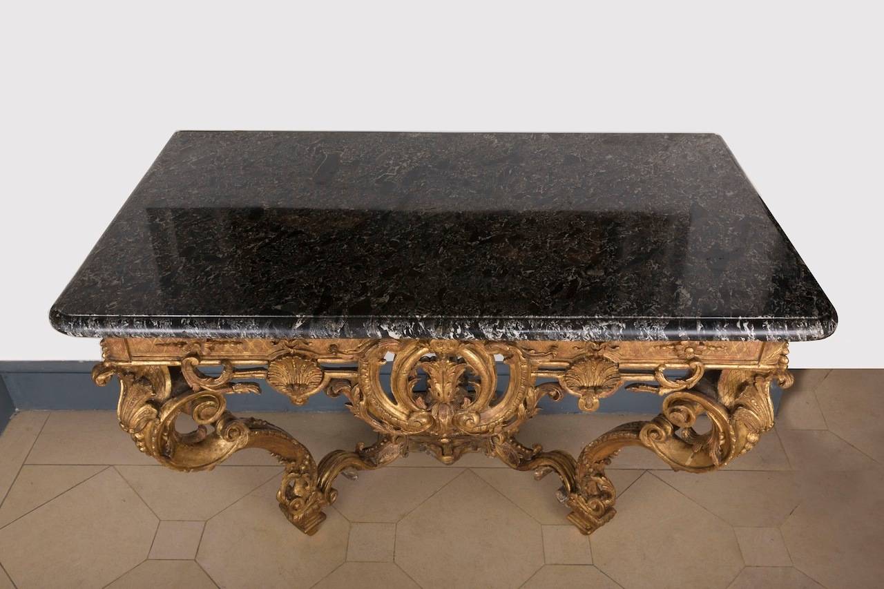 Exceptional French Regency Console In Excellent Condition In Paris, FR