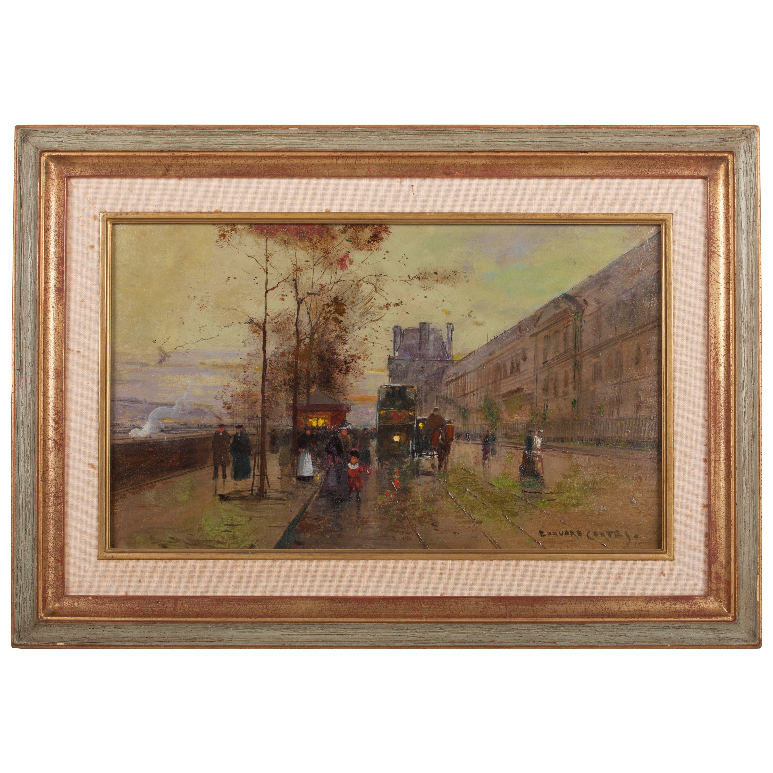 Quai du Louvre, Edouard Cortes For Sale