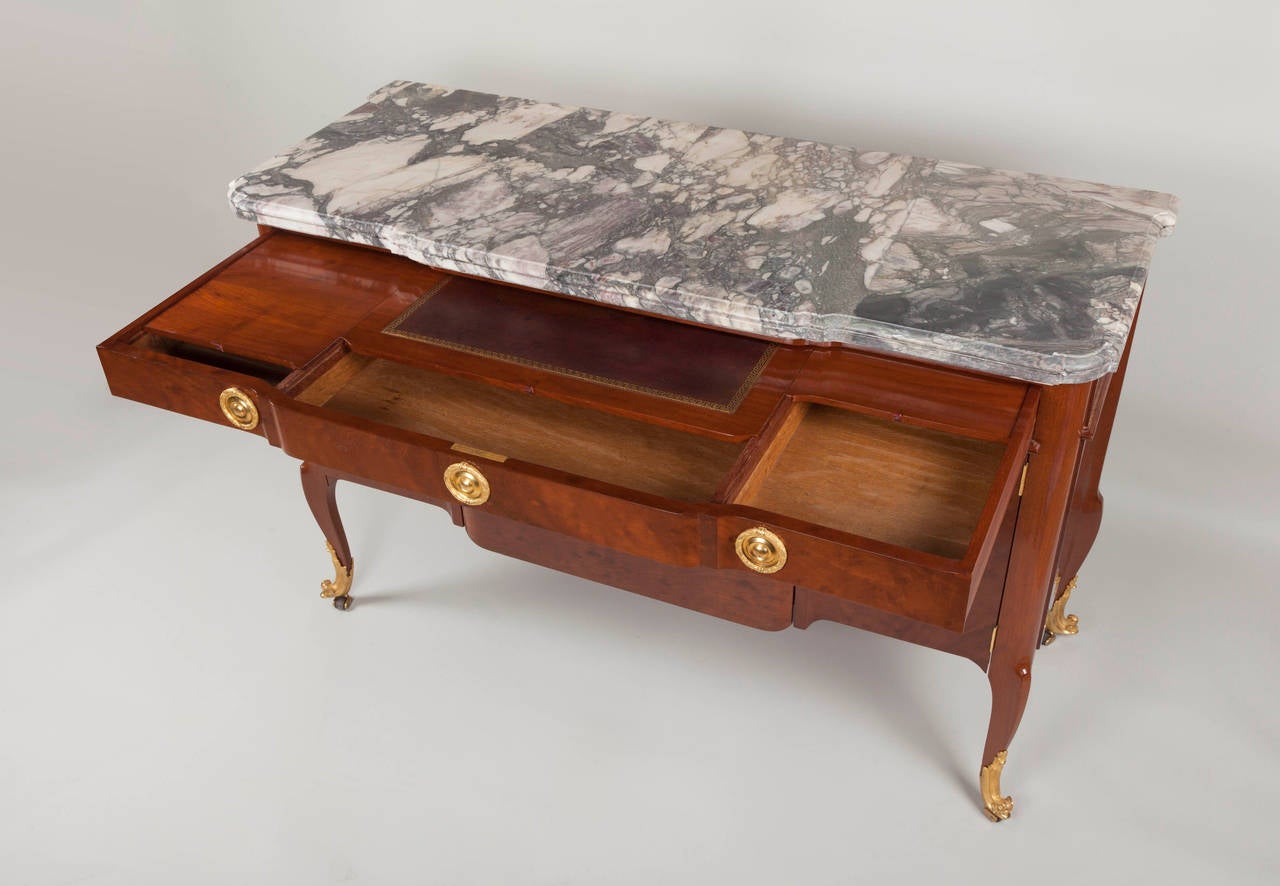 Transition Mahogany Commode Attributed to Jean-François Oeben at 1stDibs