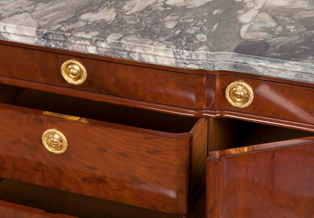 Transition Mahogany Commode Attributed to Jean-François Oeben at 1stDibs