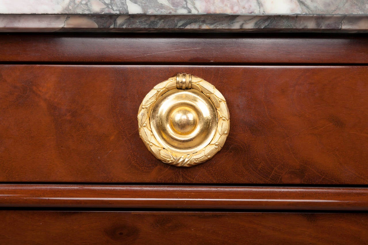 Transition Mahogany Commode Attributed to Jean-François Oeben at 1stDibs