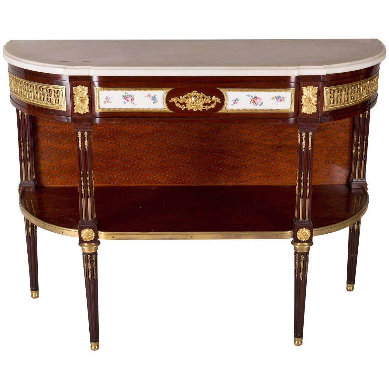 Console or Sideboard from the Louis XVI Period, Stamped by Riesener