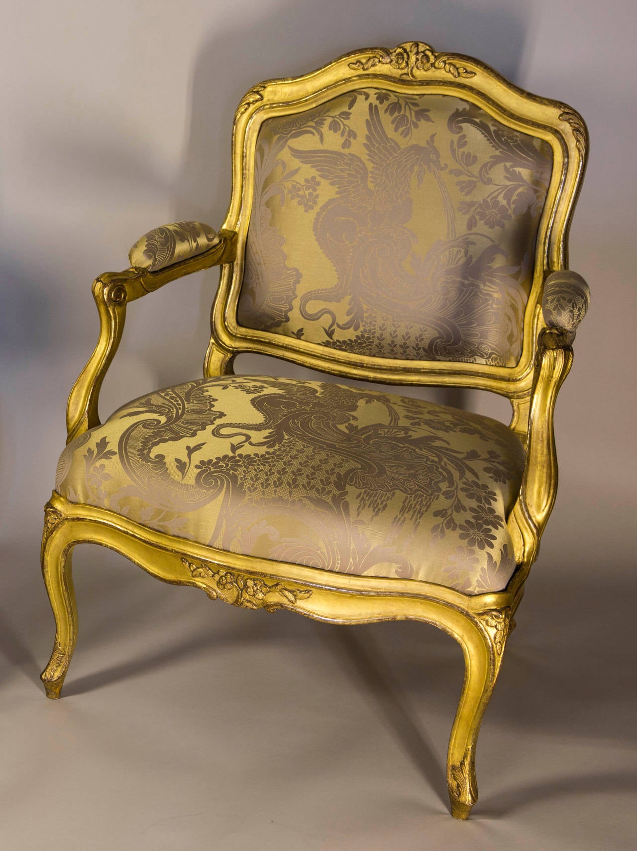 French Pair of Armchairs à Châssis Louis XV Period For Sale