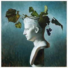 "Augustus Caesar as Bacchus" Oil Painting by John Woodrow Kelley