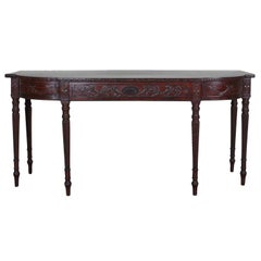 19th Century Adam Style Mahogany Console Serving Table