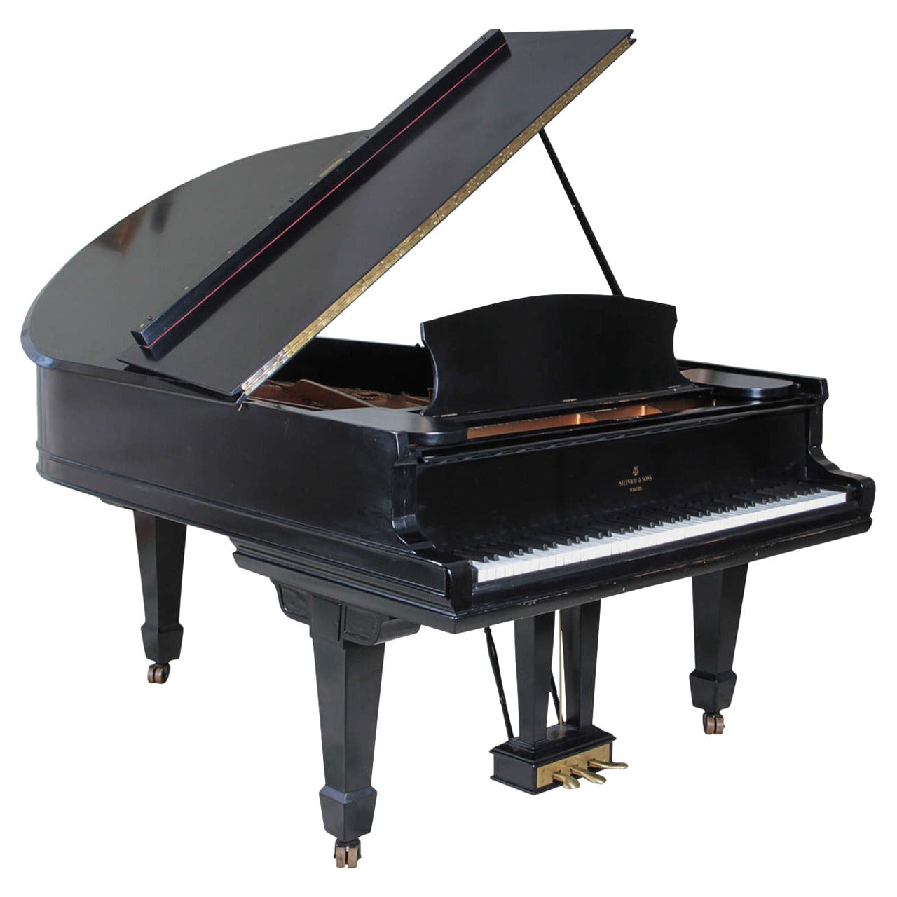 Ebonized Steinway and Sons "Model A" Grand Piano