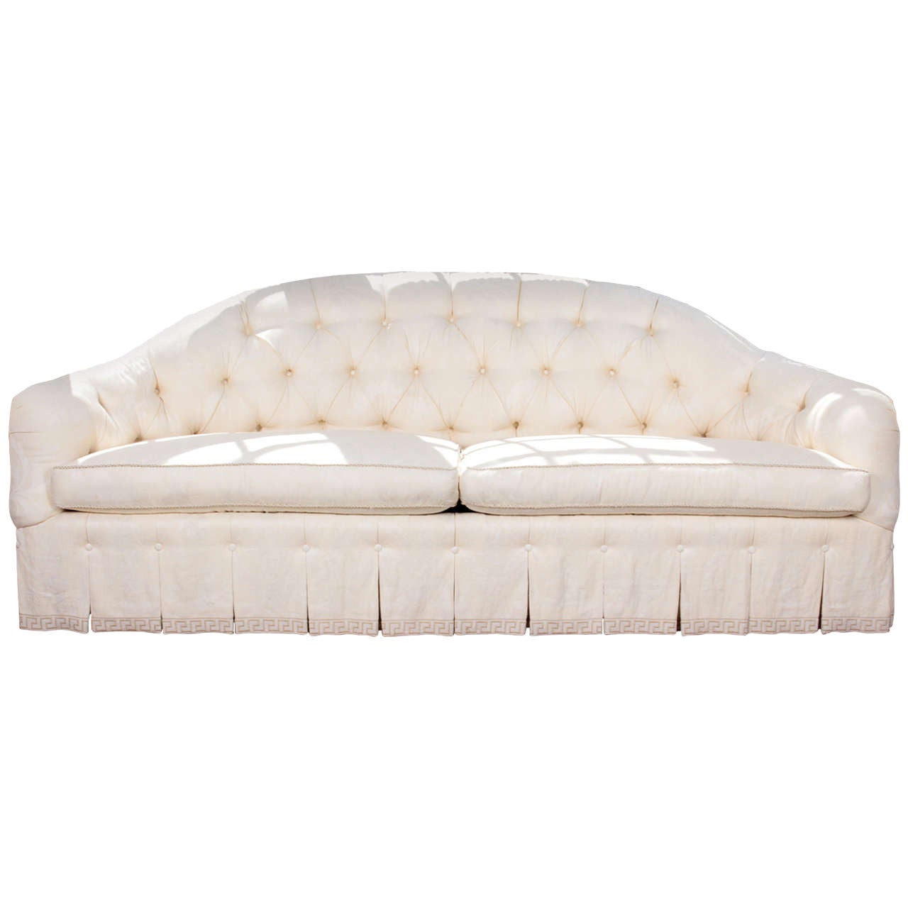 Windham House Tufted Silk Sofa