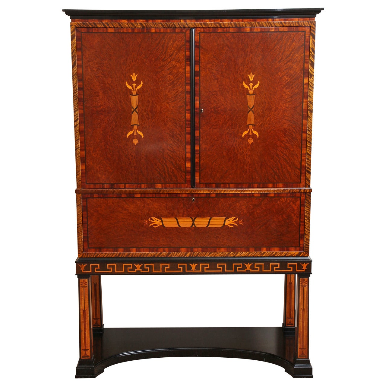 Rare Swedish Grace Inlaid Cabinet by Thore Johannson