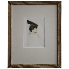 Paul César Helleu Drypoint Etching