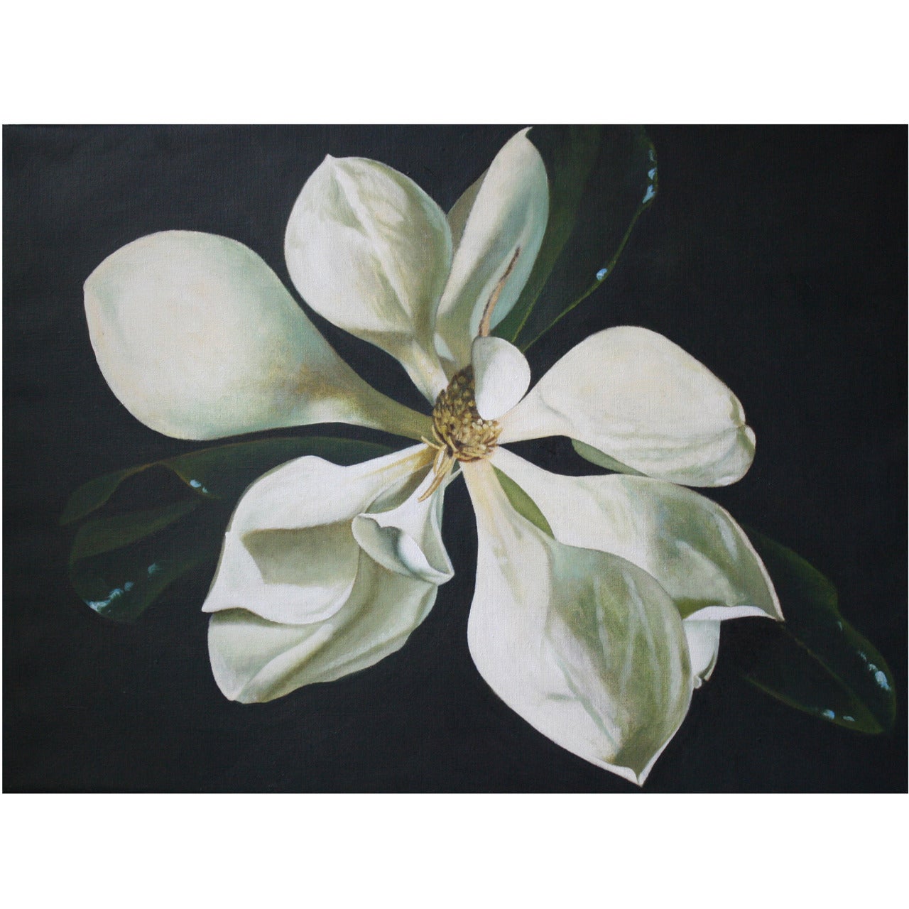 "Magnolia, XVII" Oil Painting by John Woodrow Kelley For Sale