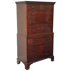 Fine George III Mahogany Chest-on-Chest 10