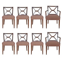Set of Eight T.H. Robsjohn-Gibbings for Widdicomb Mahogany Dining Chairs