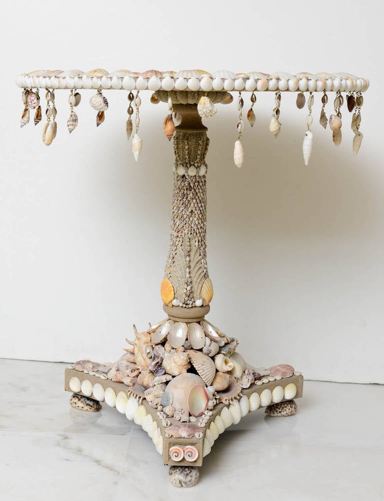 Seashell Encrusted Grotto Table 4