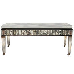 Hollywood Regency Mirrored Cocktail Table 5