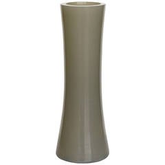 Robert Kuo Carnelian Grey Cylindrical Vase