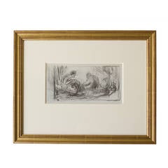 Dessin au fusain sans titre de l
artiste Henry Helprin