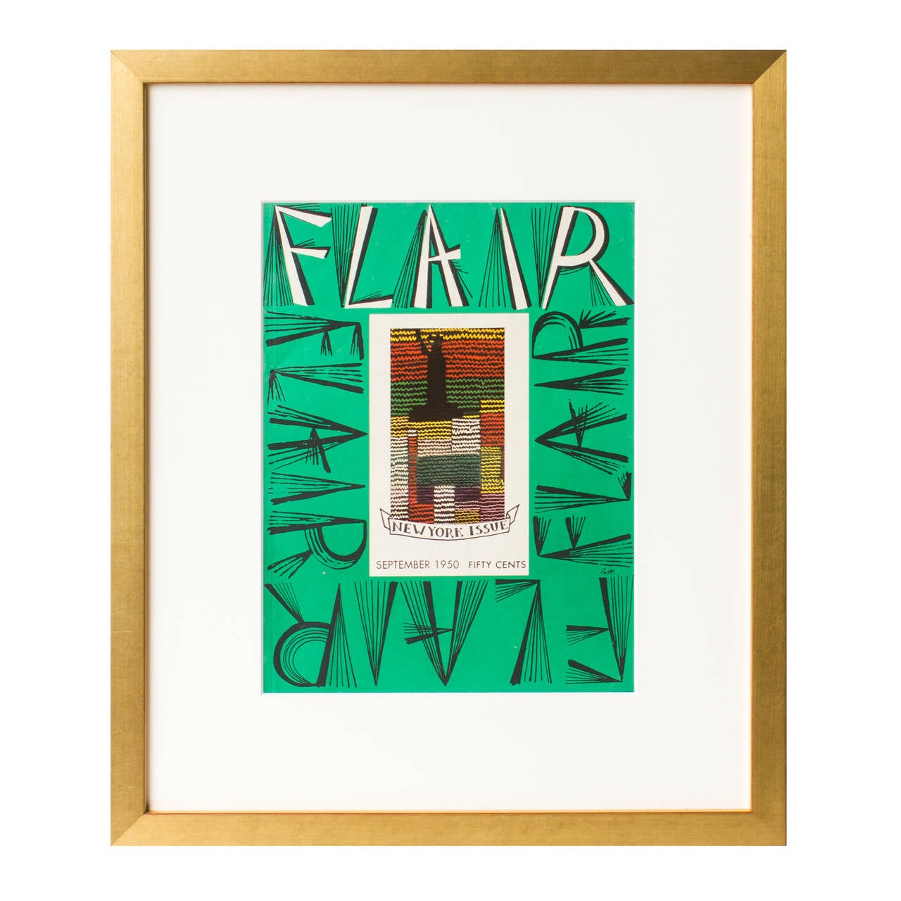 Complete Series of Framed Vintage Flair Magazines 1