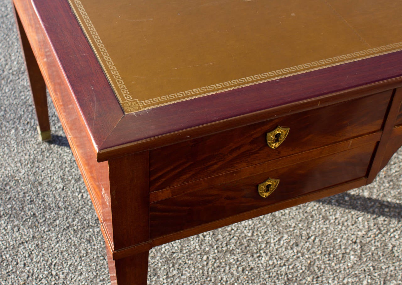1940 Directoire Style Desk with Inset Leather Top 1