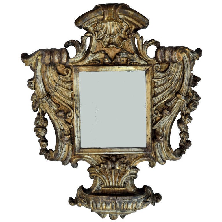 Antique 18th Century Italian Mirror For Sale