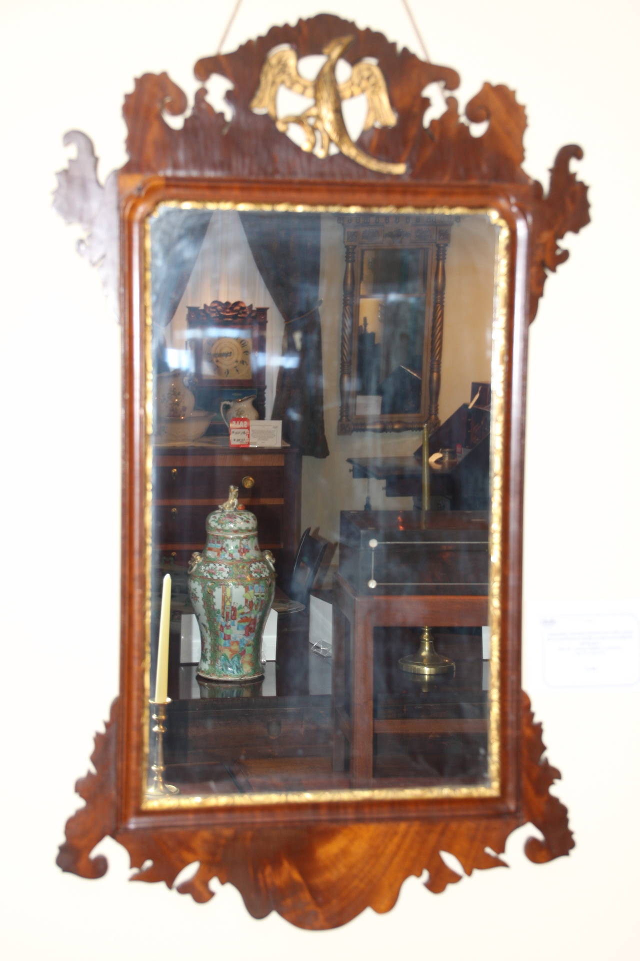 Mid-18th Century Chippendale Mahogany Mirror 6
