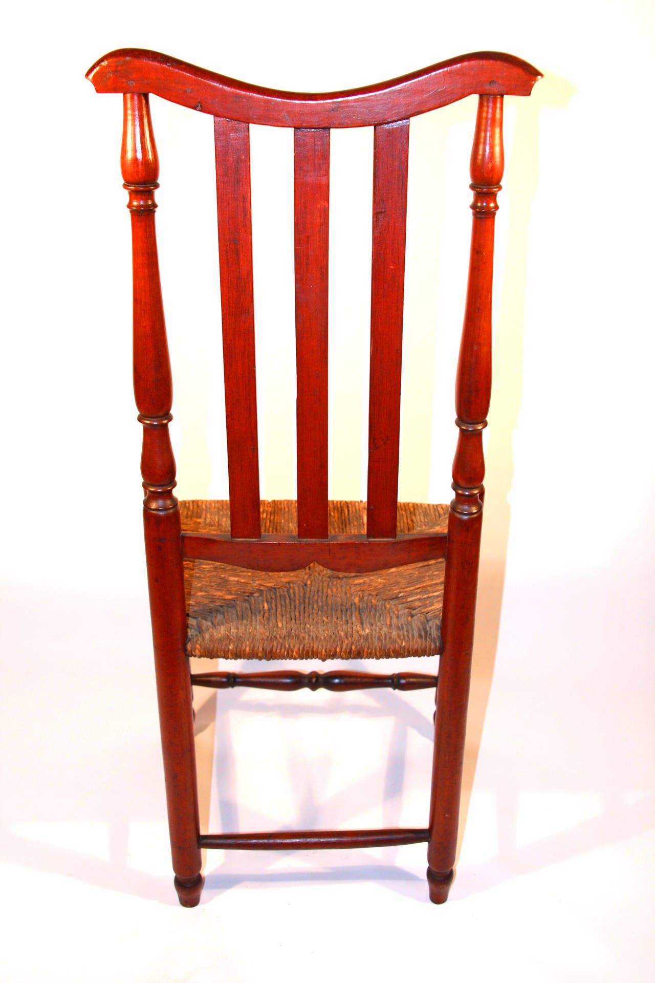 Country Pair of 18th Century Banister Back Chairs