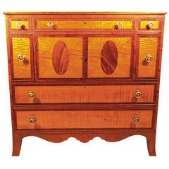Late 18th Century Tiger Maple, Cherry and Mahogany Hepplewhite Server 2