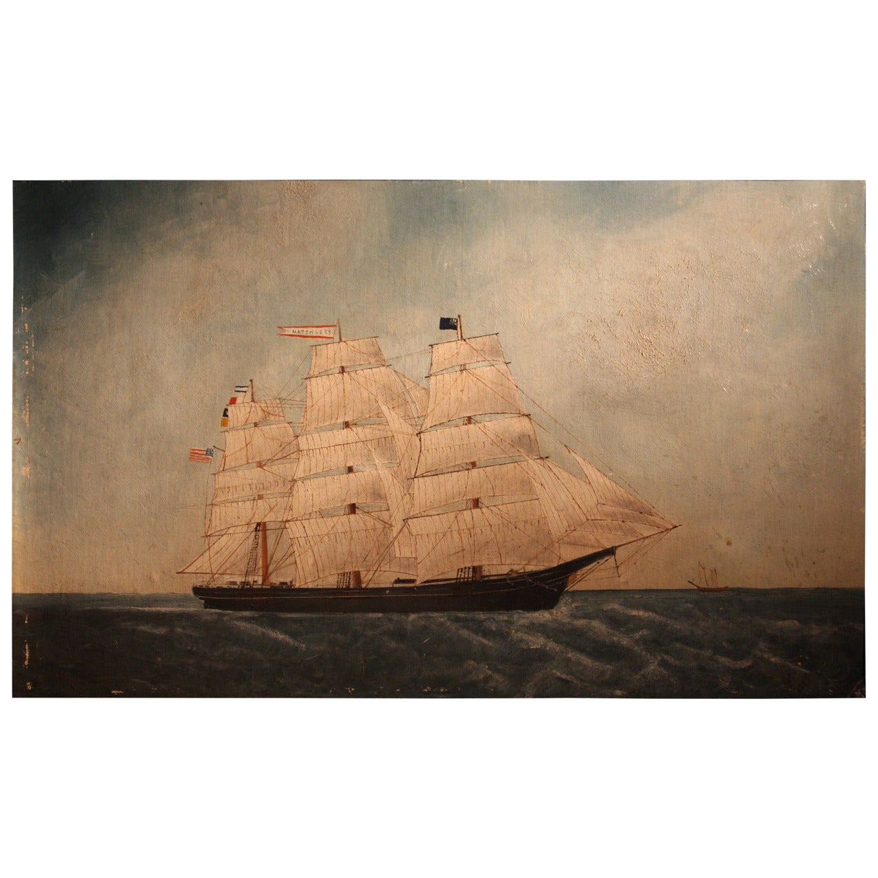 19th Century Seascape of the American Ship Matchless