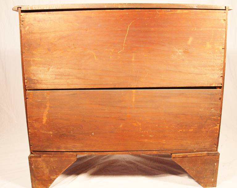Mid-18th Century New England Maple Oxbow Chest of Drawers 3