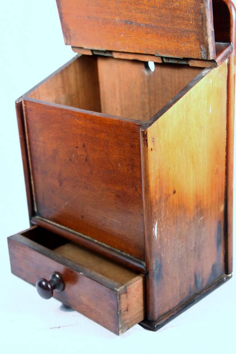 Mid-19th Century Walnut Salt Box 2