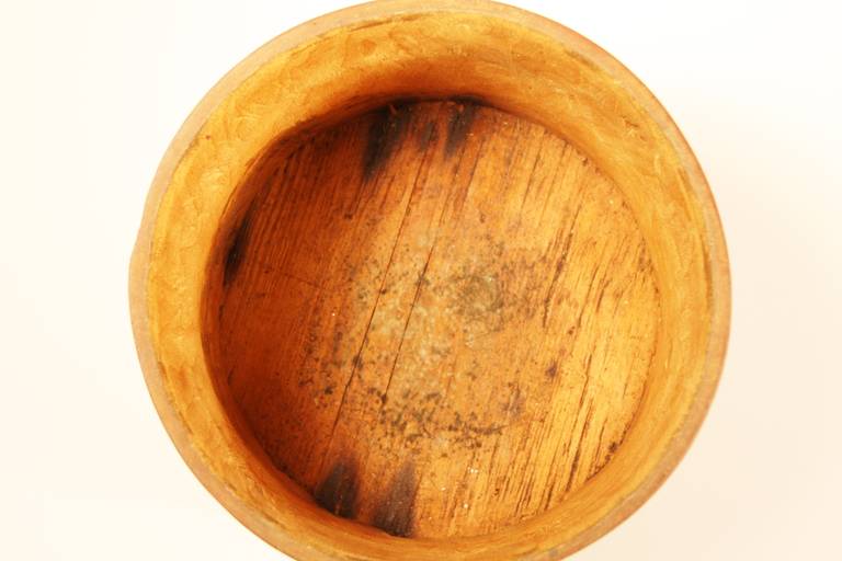 Fine 19th Century Wooden Storage Container with Lid 1