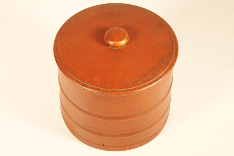 Fine 19th Century Wooden Storage Container with Lid 2