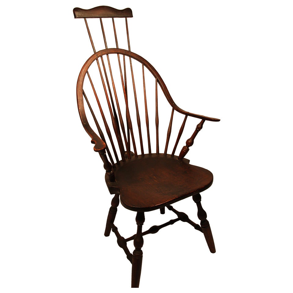 18th Century CT Windsor Continuous Arm Chair with Comb Extension (EB TRACY)