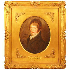19th Century Portrait of Robert Fulton by Robert Jacques Lefevre