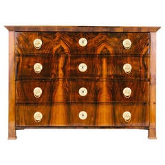Biedermeier Chest of Drawers with Secretary Drawer Detail