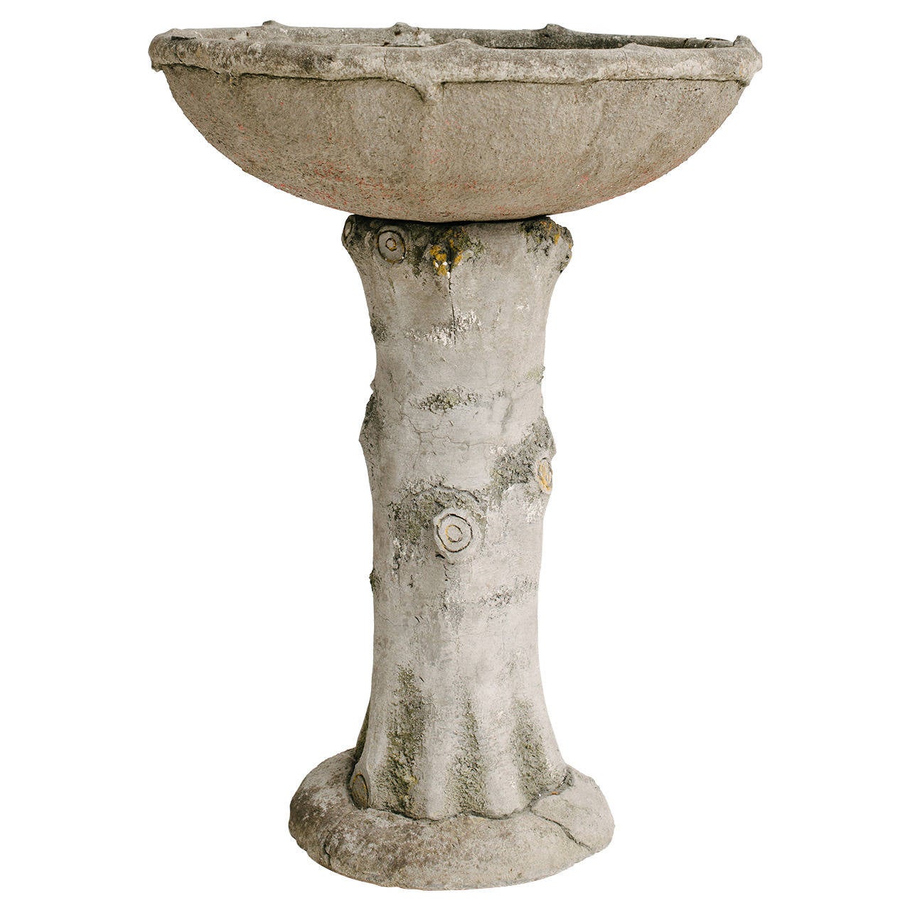 French Faux Bois Bird Bath at 1stDibs | french bird bath, antique bird bath
