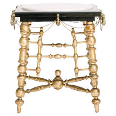 19th Century Gilt Edwardian Smoking Table